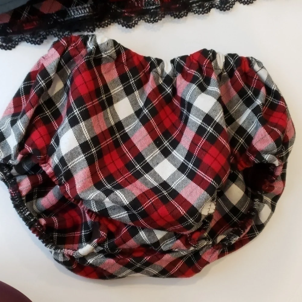 THE CHILDREN'S PLACE  christmas holiday plaid dress 6/9 T53